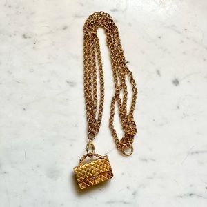 Vintage Chanel Double Strand Purse Necklace